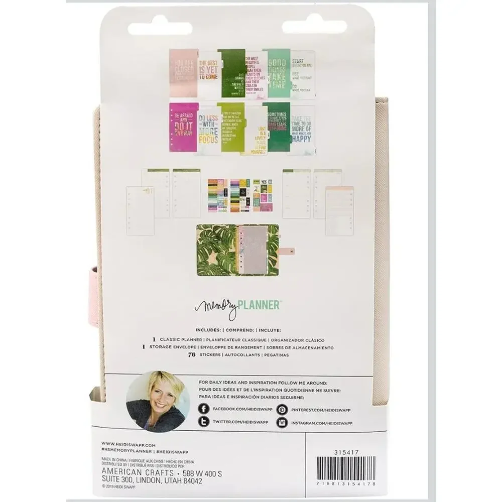 NEW Tropical Planner / Heidi Swapp/ Ring padded binder